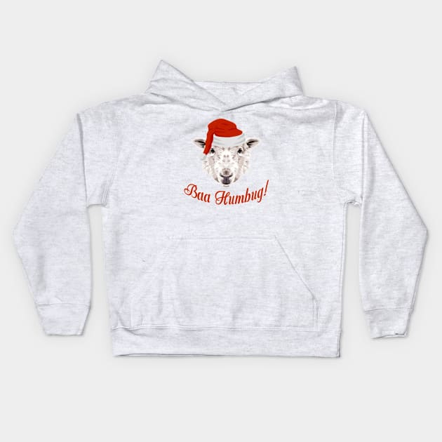 Baa humbug Kids Hoodie by GeoCreate